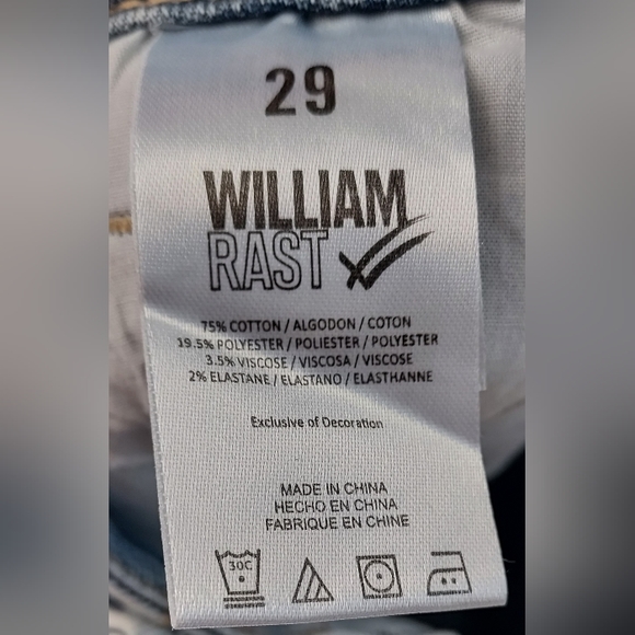 William Rast Light Wash Distressed Sculpted High Rise Skinny Jeans NWT - Picture 13 of 14